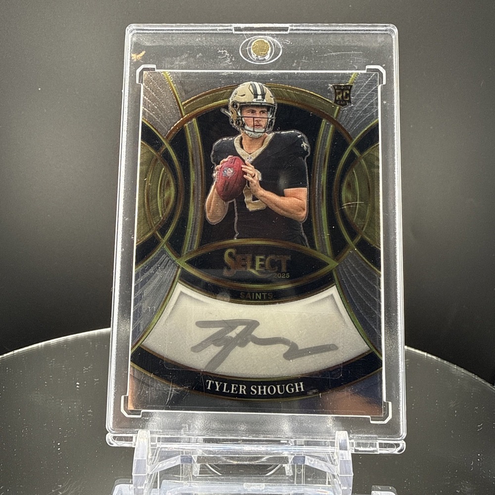 2025 Panini Select Rookie Signatures Tyler Shough Silver Ink Auto Saints